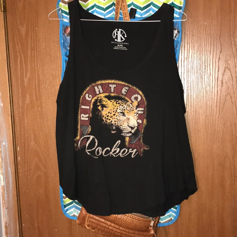 black rocker tank